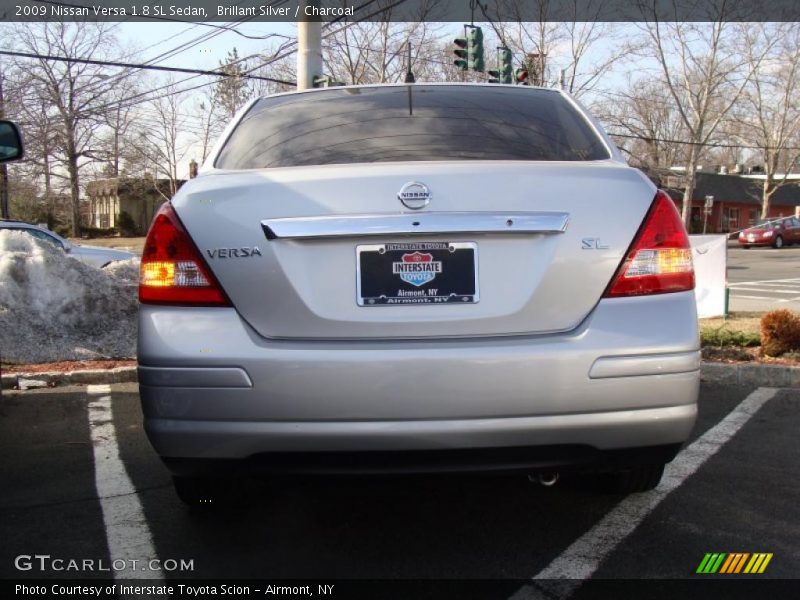 Brillant Silver / Charcoal 2009 Nissan Versa 1.8 SL Sedan