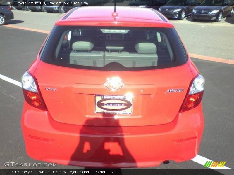Radiant Red / Ash Gray 2009 Toyota Matrix 1.8