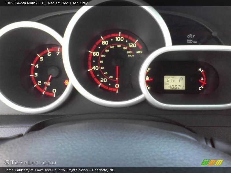 Radiant Red / Ash Gray 2009 Toyota Matrix 1.8