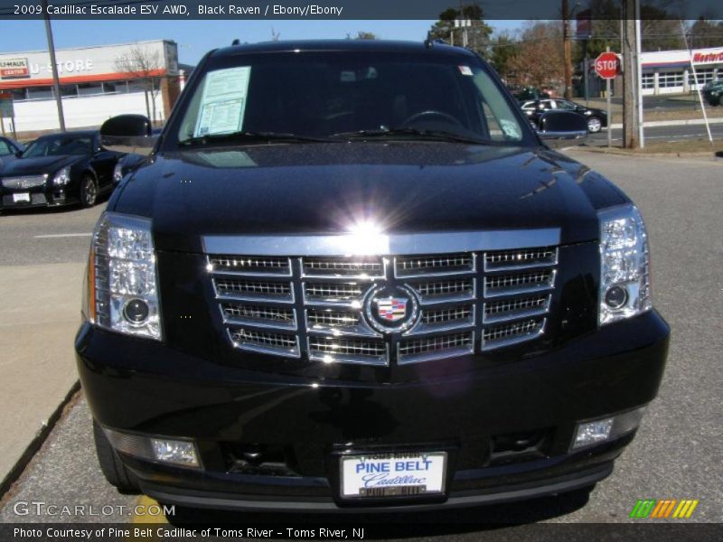 Black Raven / Ebony/Ebony 2009 Cadillac Escalade ESV AWD