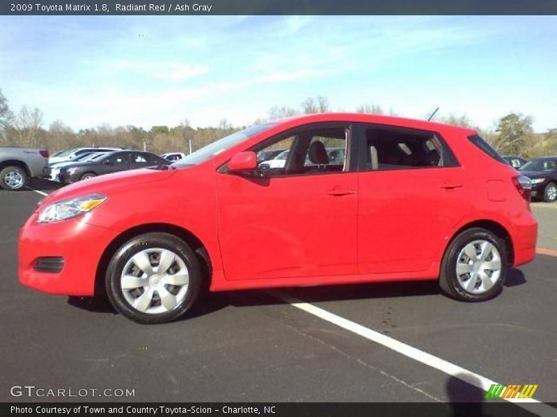 Radiant Red / Ash Gray 2009 Toyota Matrix 1.8