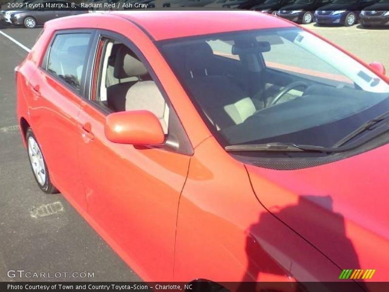 Radiant Red / Ash Gray 2009 Toyota Matrix 1.8