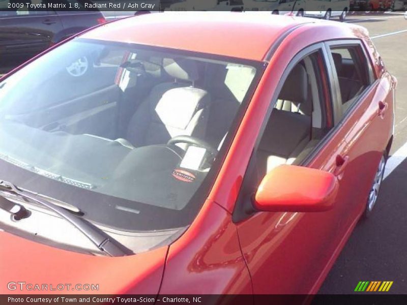 Radiant Red / Ash Gray 2009 Toyota Matrix 1.8
