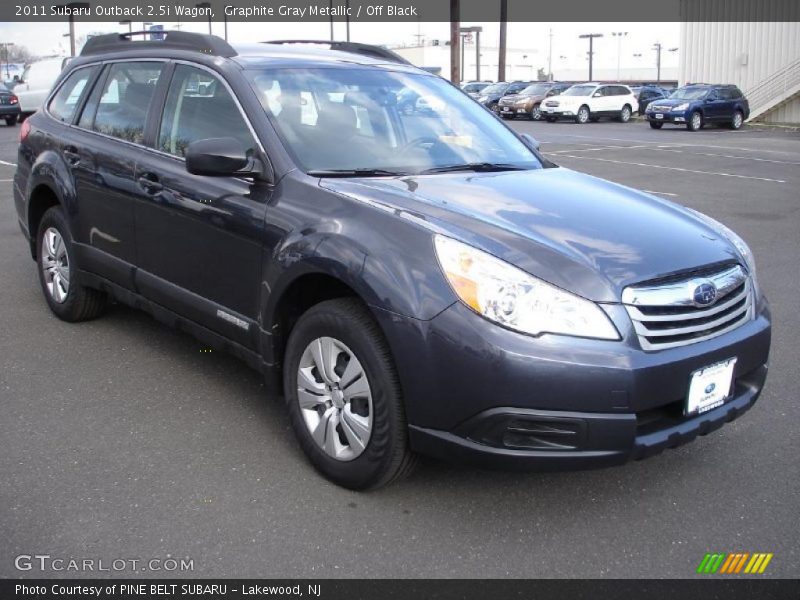 Graphite Gray Metallic / Off Black 2011 Subaru Outback 2.5i Wagon