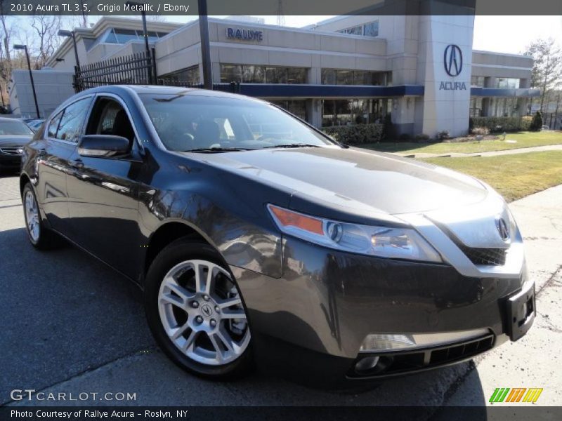 Grigio Metallic / Ebony 2010 Acura TL 3.5