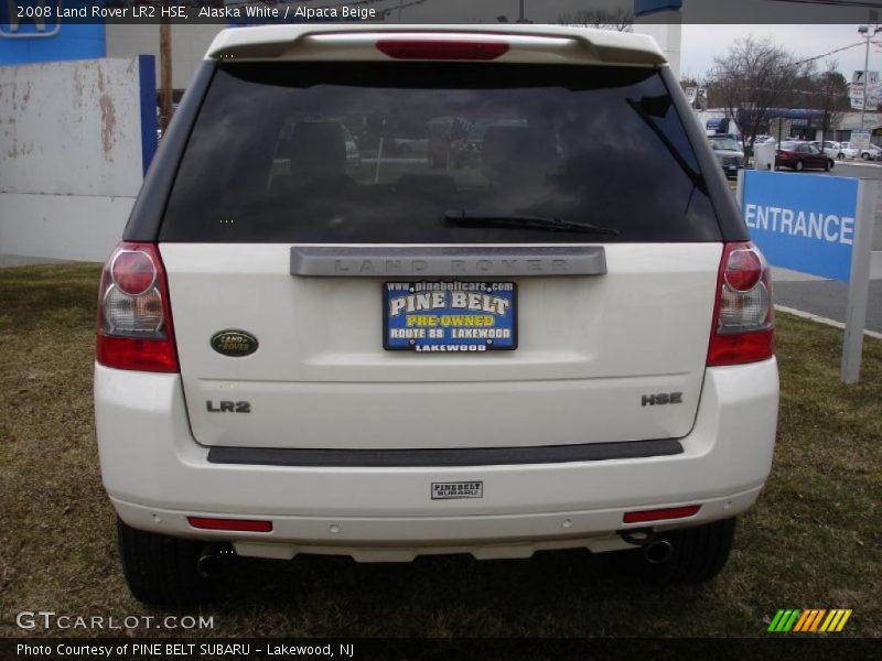 Alaska White / Alpaca Beige 2008 Land Rover LR2 HSE