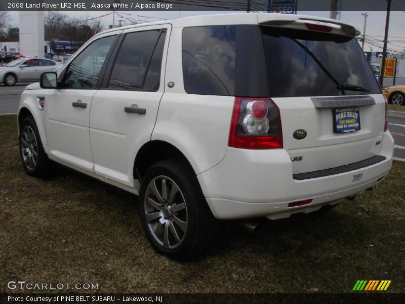 Alaska White / Alpaca Beige 2008 Land Rover LR2 HSE