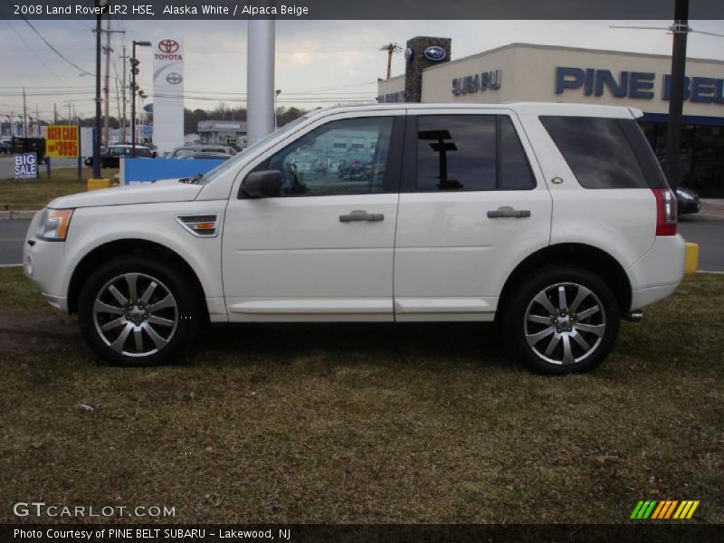 Alaska White / Alpaca Beige 2008 Land Rover LR2 HSE