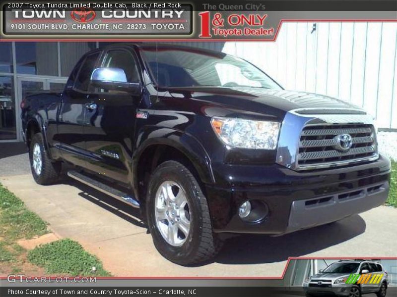 Black / Red Rock 2007 Toyota Tundra Limited Double Cab