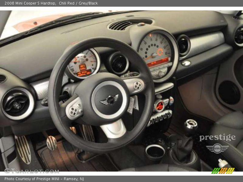 Chili Red / Grey/Black 2008 Mini Cooper S Hardtop