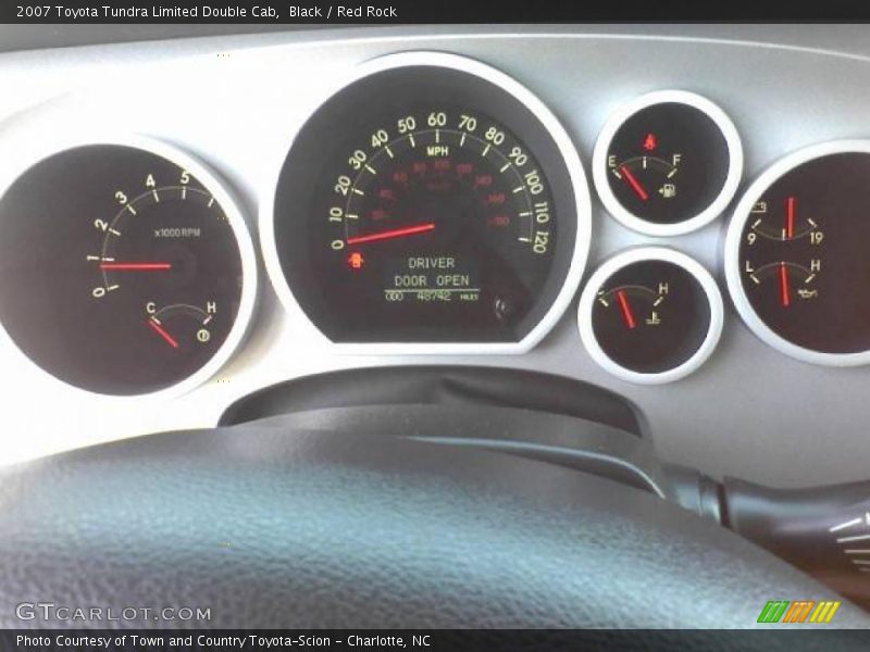 Black / Red Rock 2007 Toyota Tundra Limited Double Cab