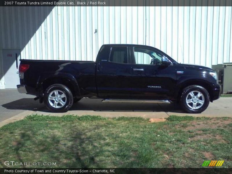 Black / Red Rock 2007 Toyota Tundra Limited Double Cab