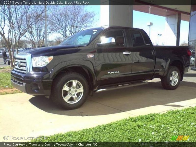 Black / Red Rock 2007 Toyota Tundra Limited Double Cab