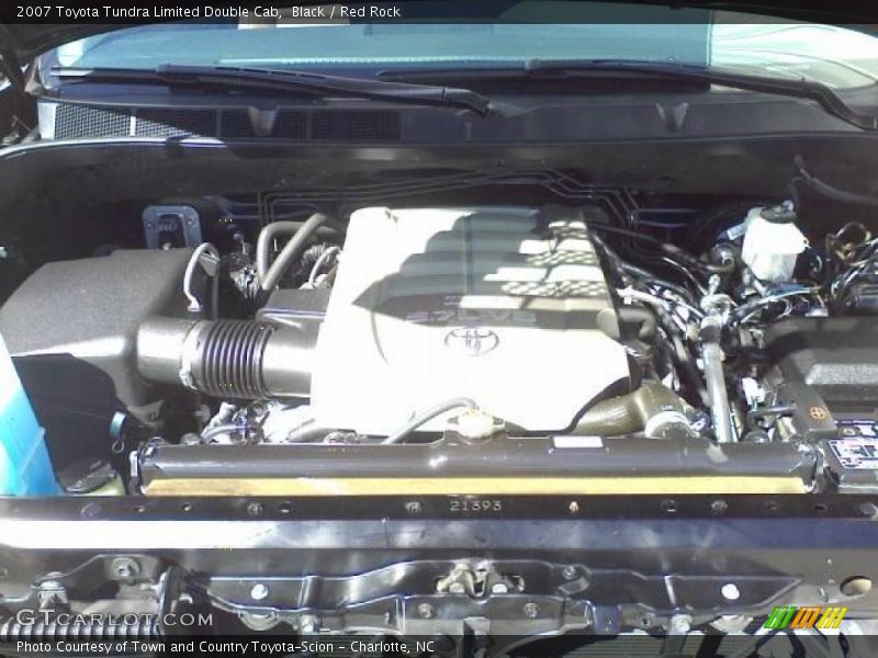 Black / Red Rock 2007 Toyota Tundra Limited Double Cab