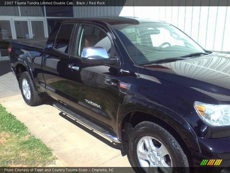 Black / Red Rock 2007 Toyota Tundra Limited Double Cab