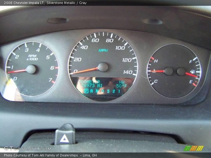 Silverstone Metallic / Gray 2008 Chevrolet Impala LT