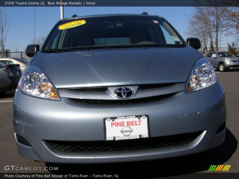 Blue Mirage Metallic / Stone 2008 Toyota Sienna LE