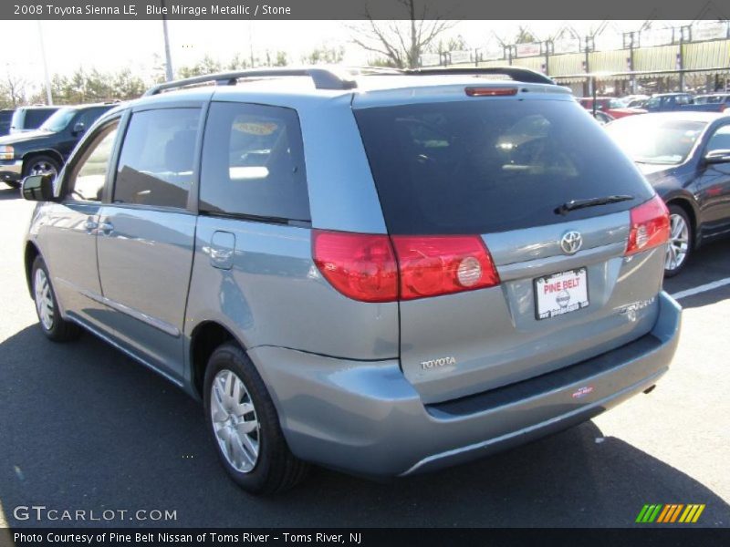 Blue Mirage Metallic / Stone 2008 Toyota Sienna LE