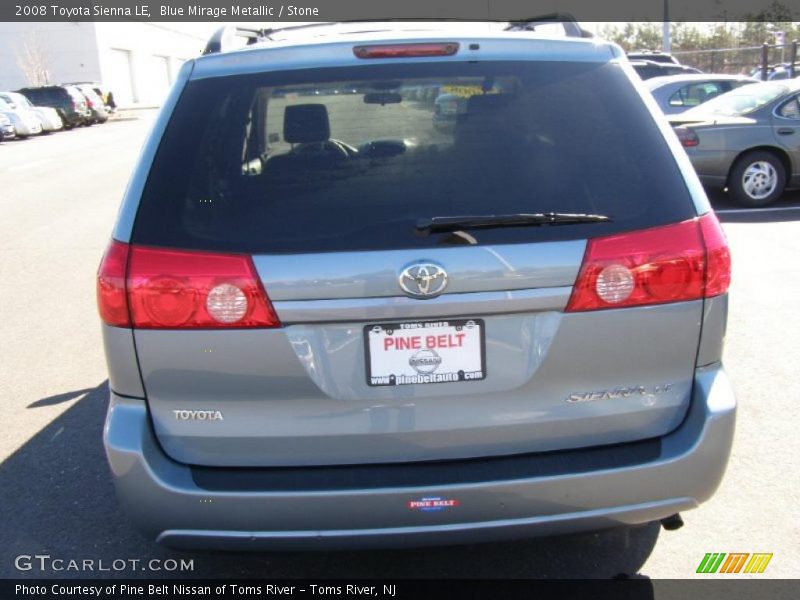 Blue Mirage Metallic / Stone 2008 Toyota Sienna LE