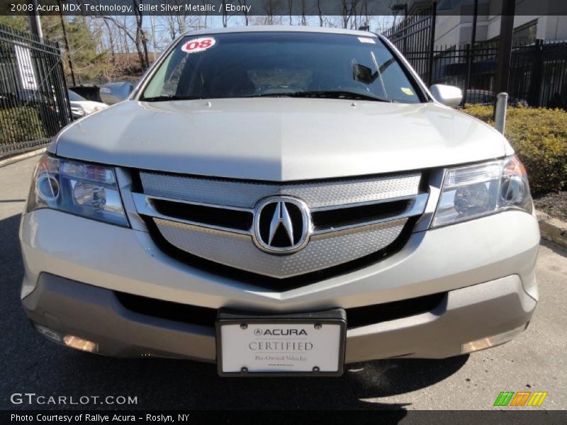 Billet Silver Metallic / Ebony 2008 Acura MDX Technology
