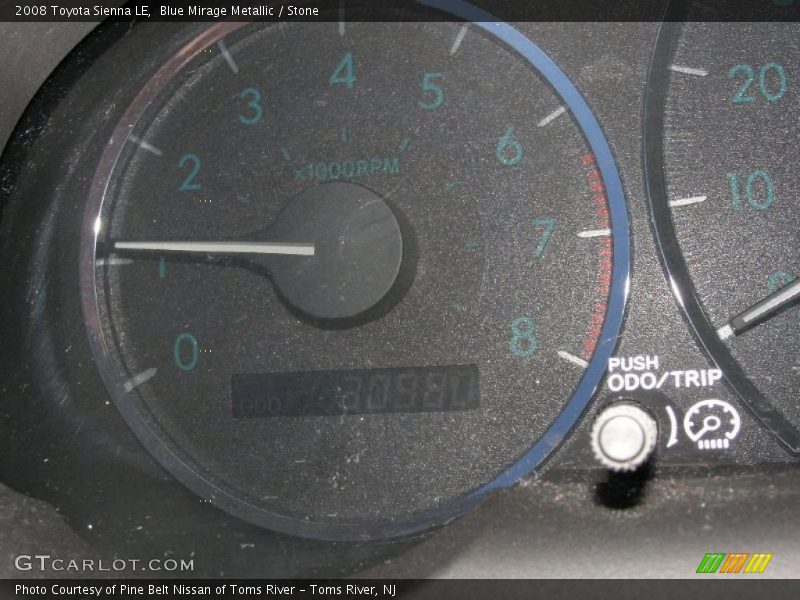 Blue Mirage Metallic / Stone 2008 Toyota Sienna LE