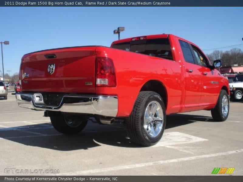 Flame Red / Dark Slate Gray/Medium Graystone 2011 Dodge Ram 1500 Big Horn Quad Cab