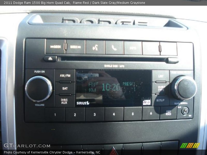Flame Red / Dark Slate Gray/Medium Graystone 2011 Dodge Ram 1500 Big Horn Quad Cab