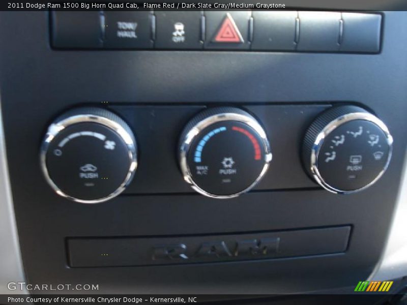 Flame Red / Dark Slate Gray/Medium Graystone 2011 Dodge Ram 1500 Big Horn Quad Cab