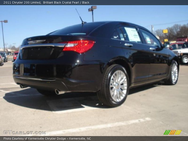 Brilliant Black Crystal Pearl / Black 2011 Chrysler 200 Limited