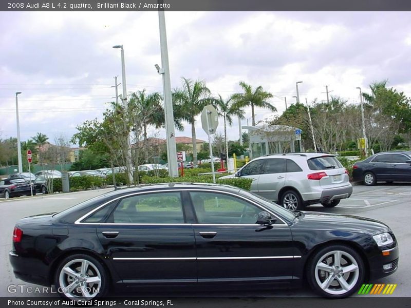 Brilliant Black / Amaretto 2008 Audi A8 L 4.2 quattro