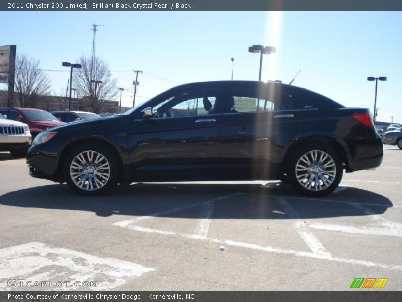Brilliant Black Crystal Pearl / Black 2011 Chrysler 200 Limited