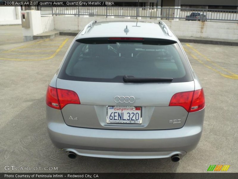 Quartz Grey Metallic / Black 2008 Audi A4 2.0T quattro Avant