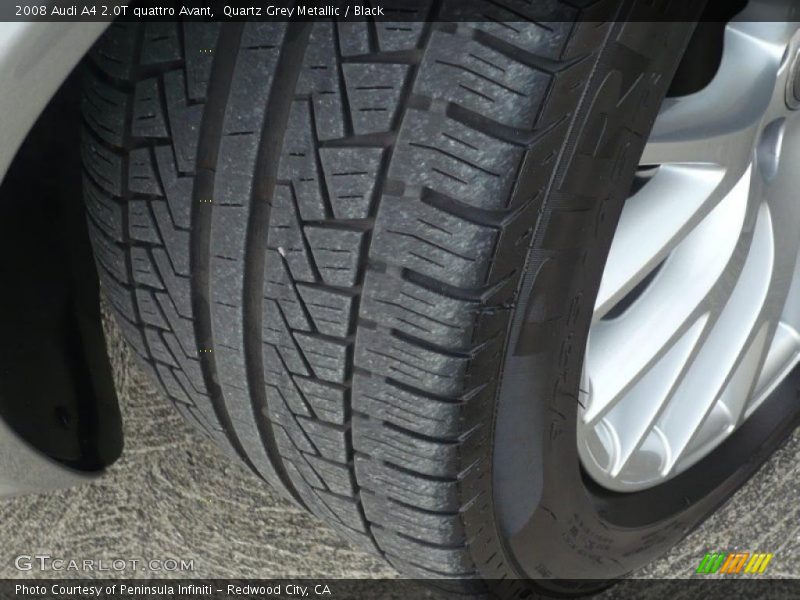 Quartz Grey Metallic / Black 2008 Audi A4 2.0T quattro Avant