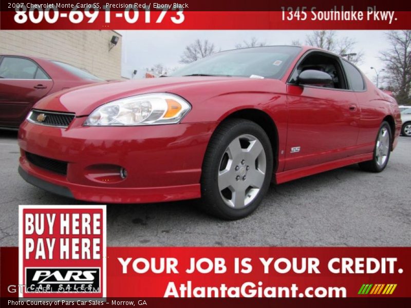 Precision Red / Ebony Black 2007 Chevrolet Monte Carlo SS