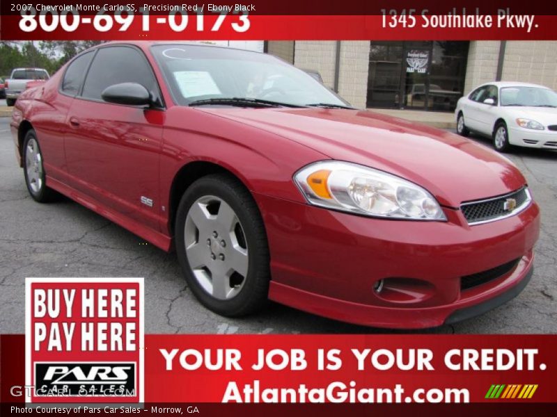 Precision Red / Ebony Black 2007 Chevrolet Monte Carlo SS