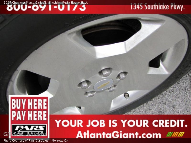 Precision Red / Ebony Black 2007 Chevrolet Monte Carlo SS