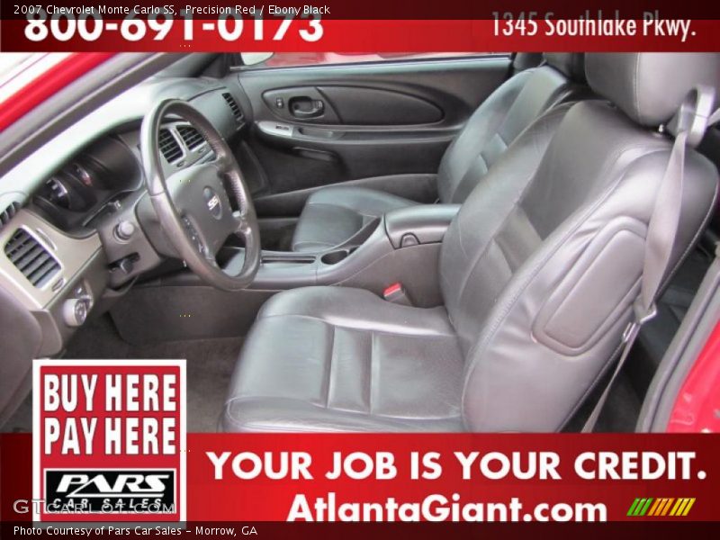 Precision Red / Ebony Black 2007 Chevrolet Monte Carlo SS
