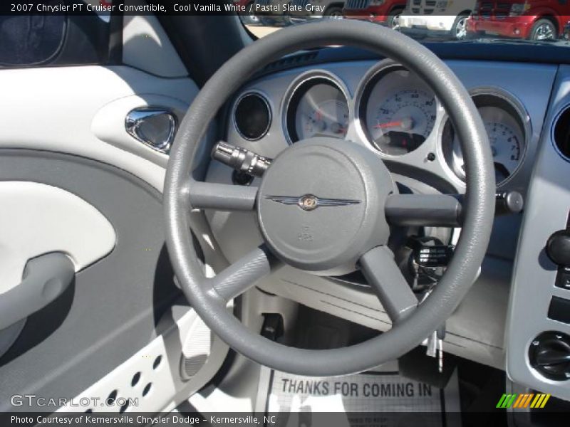 Cool Vanilla White / Pastel Slate Gray 2007 Chrysler PT Cruiser Convertible