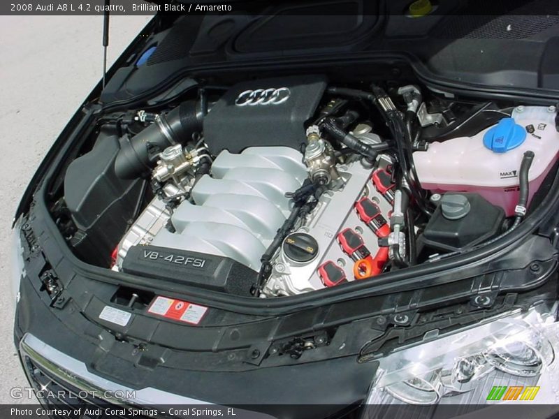 Brilliant Black / Amaretto 2008 Audi A8 L 4.2 quattro