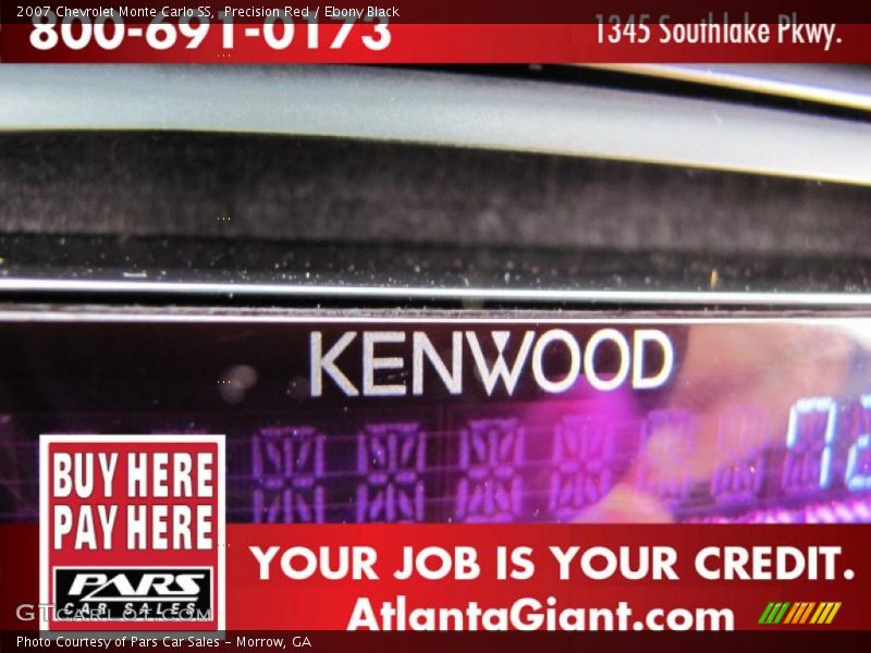 Precision Red / Ebony Black 2007 Chevrolet Monte Carlo SS
