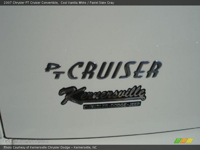 Cool Vanilla White / Pastel Slate Gray 2007 Chrysler PT Cruiser Convertible