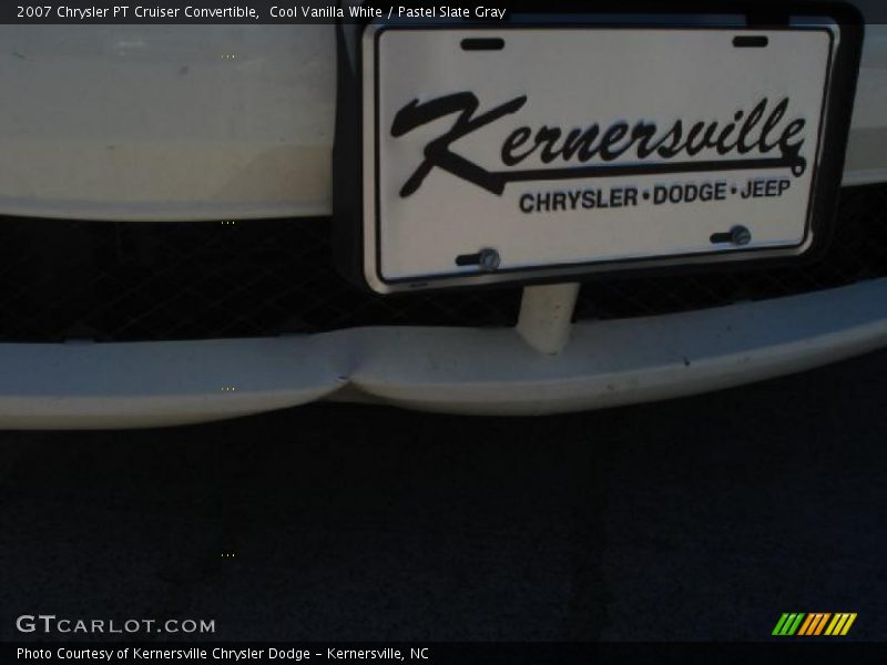 Cool Vanilla White / Pastel Slate Gray 2007 Chrysler PT Cruiser Convertible