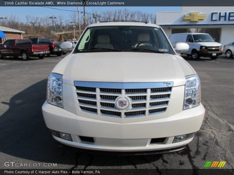 White Diamond / Cocoa/Light Cashmere 2008 Cadillac Escalade AWD