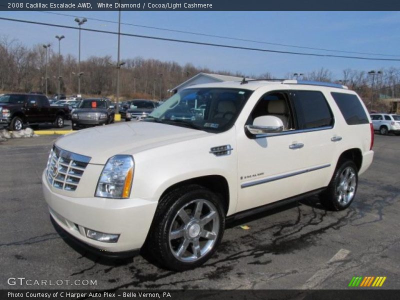 White Diamond / Cocoa/Light Cashmere 2008 Cadillac Escalade AWD
