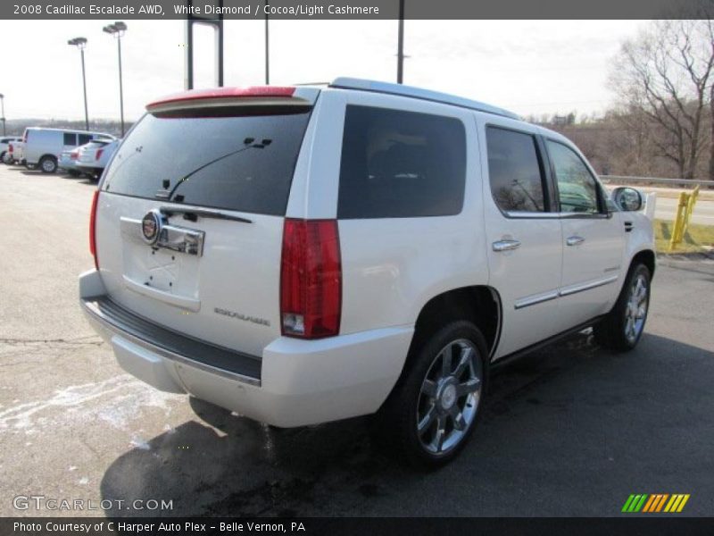 White Diamond / Cocoa/Light Cashmere 2008 Cadillac Escalade AWD