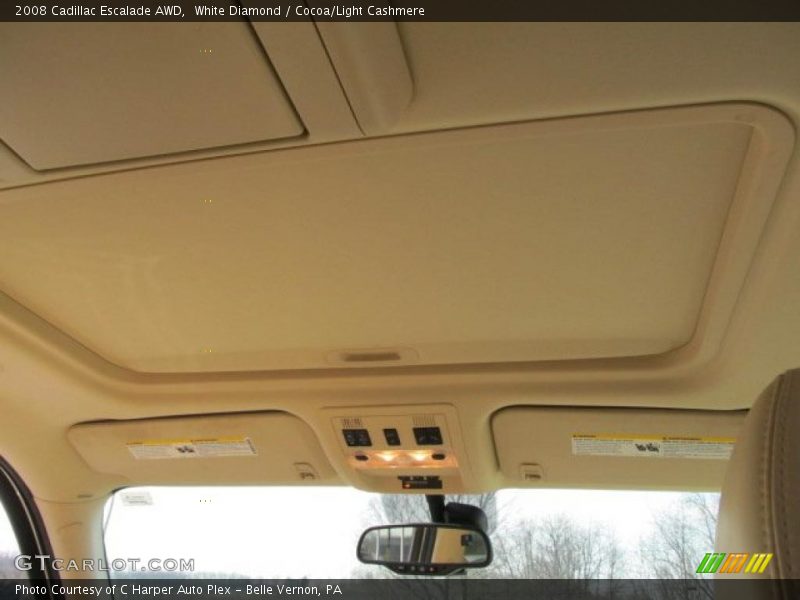 White Diamond / Cocoa/Light Cashmere 2008 Cadillac Escalade AWD