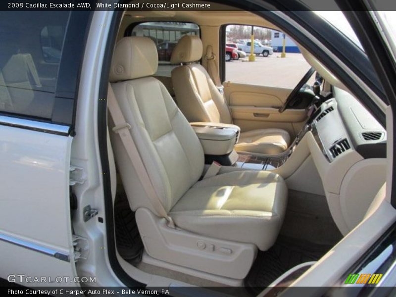 White Diamond / Cocoa/Light Cashmere 2008 Cadillac Escalade AWD