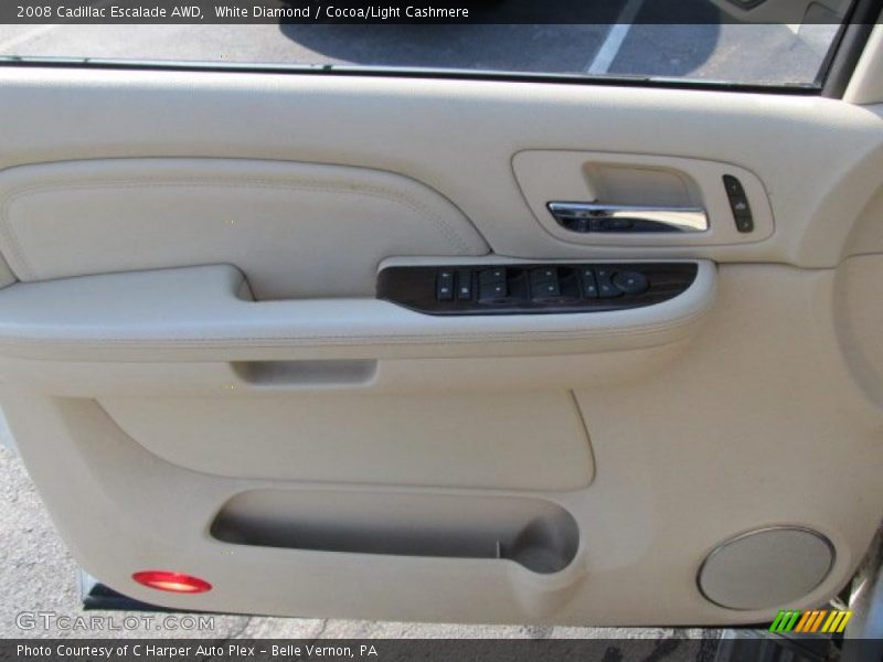 White Diamond / Cocoa/Light Cashmere 2008 Cadillac Escalade AWD