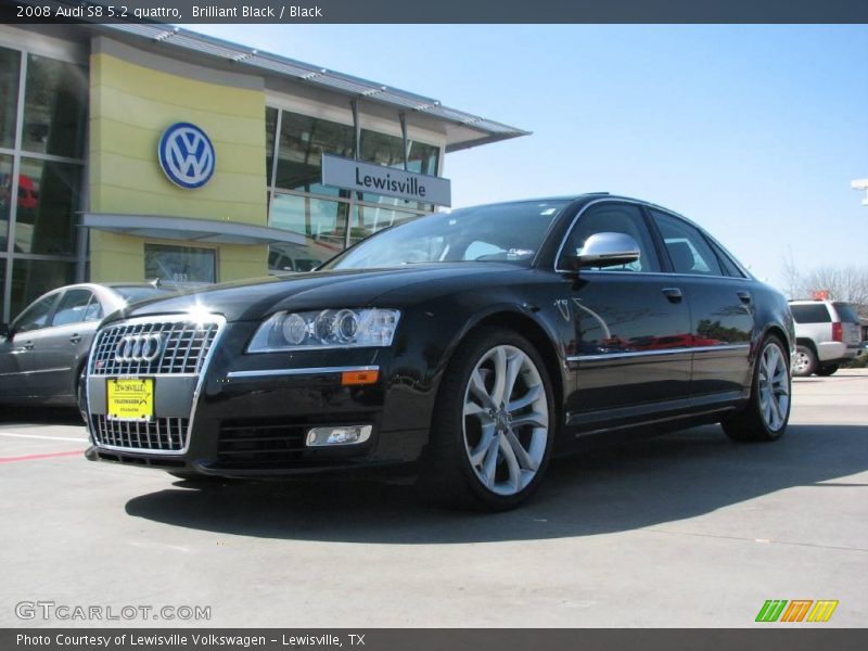 Brilliant Black / Black 2008 Audi S8 5.2 quattro