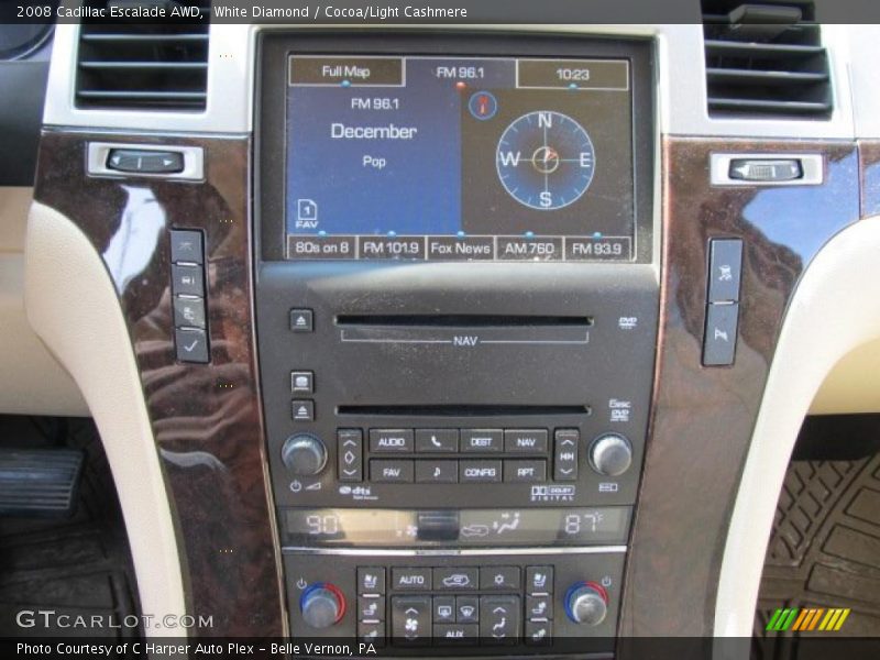 White Diamond / Cocoa/Light Cashmere 2008 Cadillac Escalade AWD
